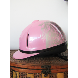 Casco niña rosado