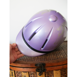 Casco niña morado